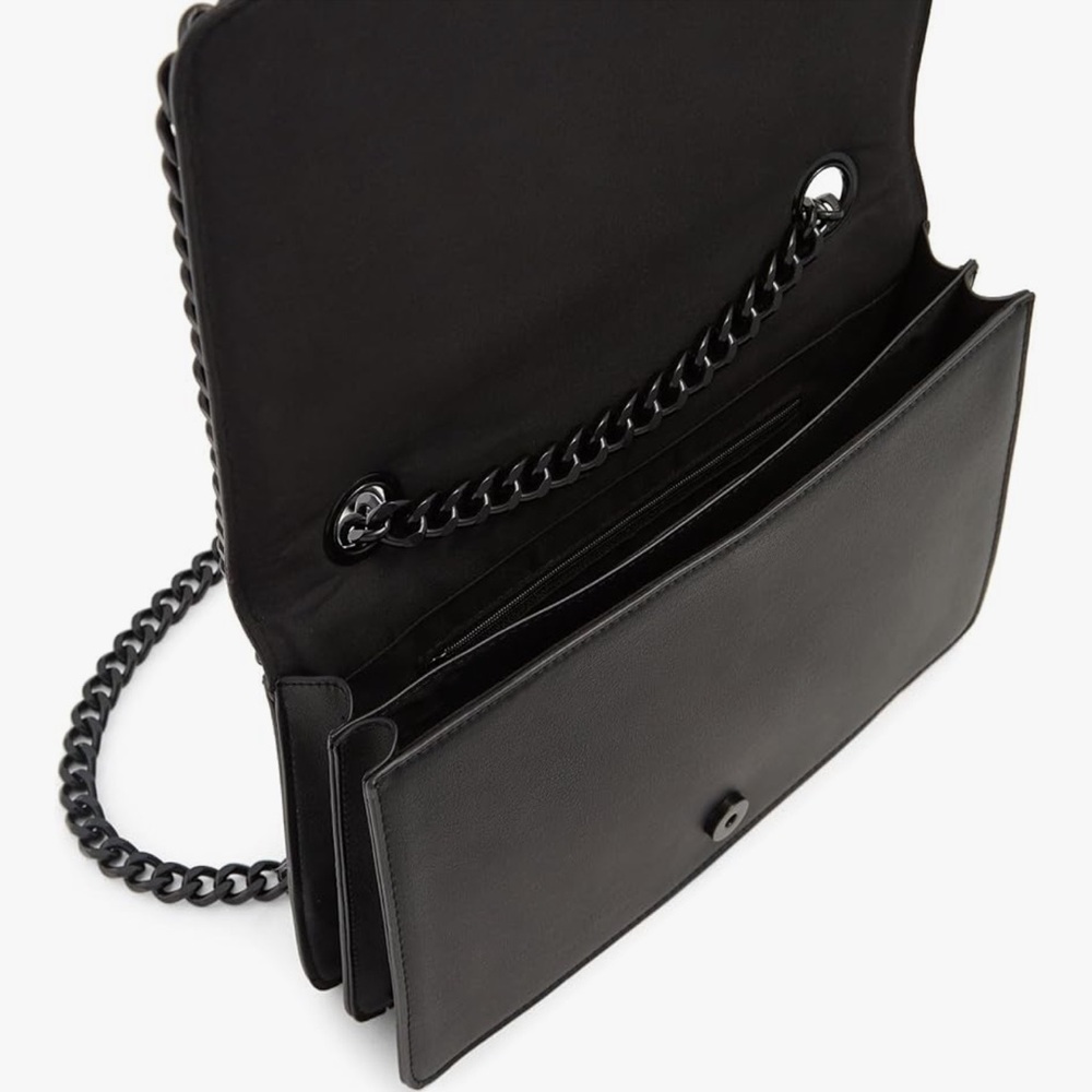 ALDO Medium Black Greenwald Faux Leather Handbag - Picture 3 of 5